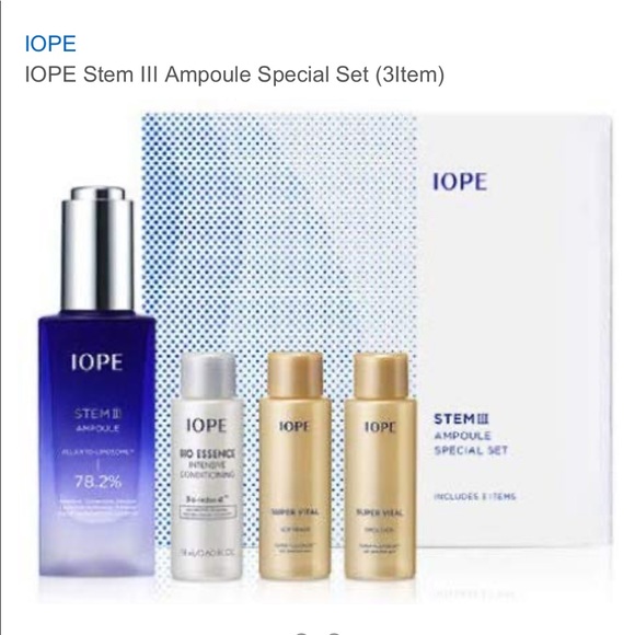 Iope Skincare Iope Stem Iii Ampoule Special Set 3item Poshmark